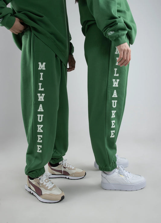 MNA-T27 (Mitchell and ness anniversary sweatpants bucks green) 52396087