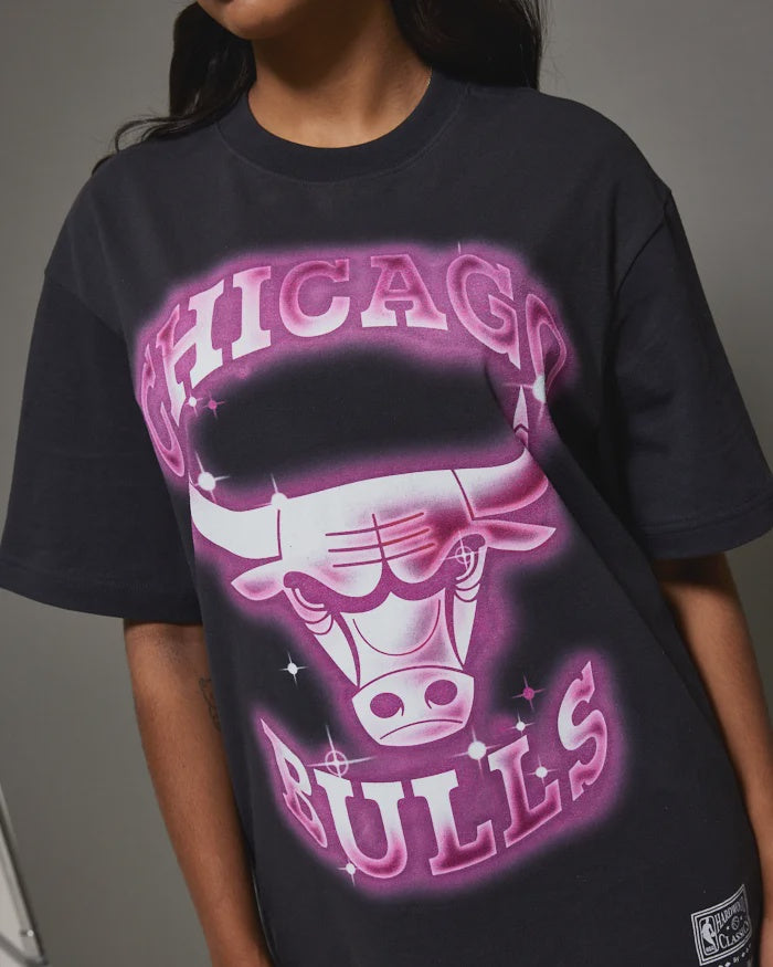 MNA-X31 (Mitchell and ness airbrush tee bulls black) 112393477