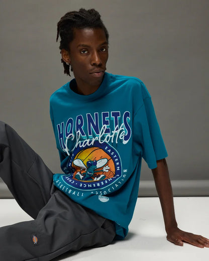 MNA-X36 (Mitchell and ness conference tb tee hornets teal) 72493043