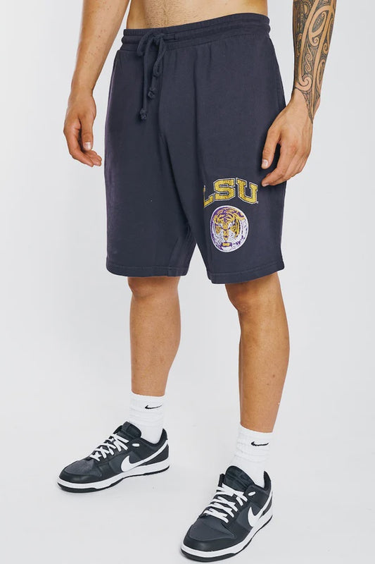 MNA-N23 (Mitchell and ness emblem lsu shorts black) 122294347