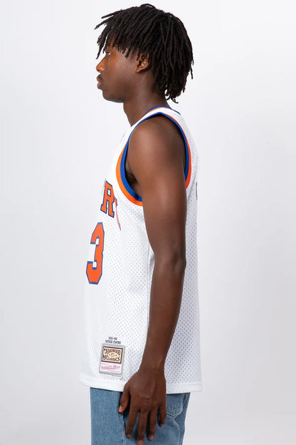 MNA-M40 (Mitchell & ness swingman jersey knicks ewing 85-86 home white) 122498260