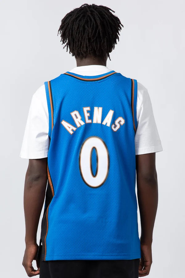 MNA-J34 (Mitchell and ness swingman jersey 04-05 wizards arena blue) 122398695