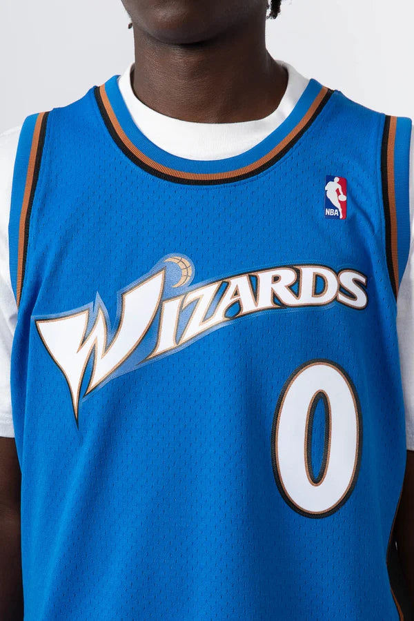 MNA-J34 (Mitchell and ness swingman jersey 04-05 wizards arena blue) 122398695