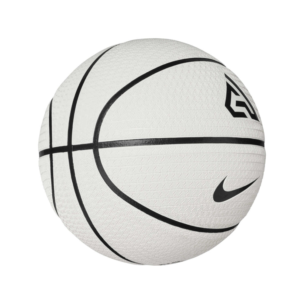 NE-C25 (Nike playground 8P 2.0 g antetokonmpo basketball pale ivory/black - size 7) 112392500