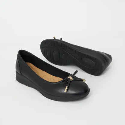 HP-V4 (Hush puppies nancy women's leather shoes black) 82697391