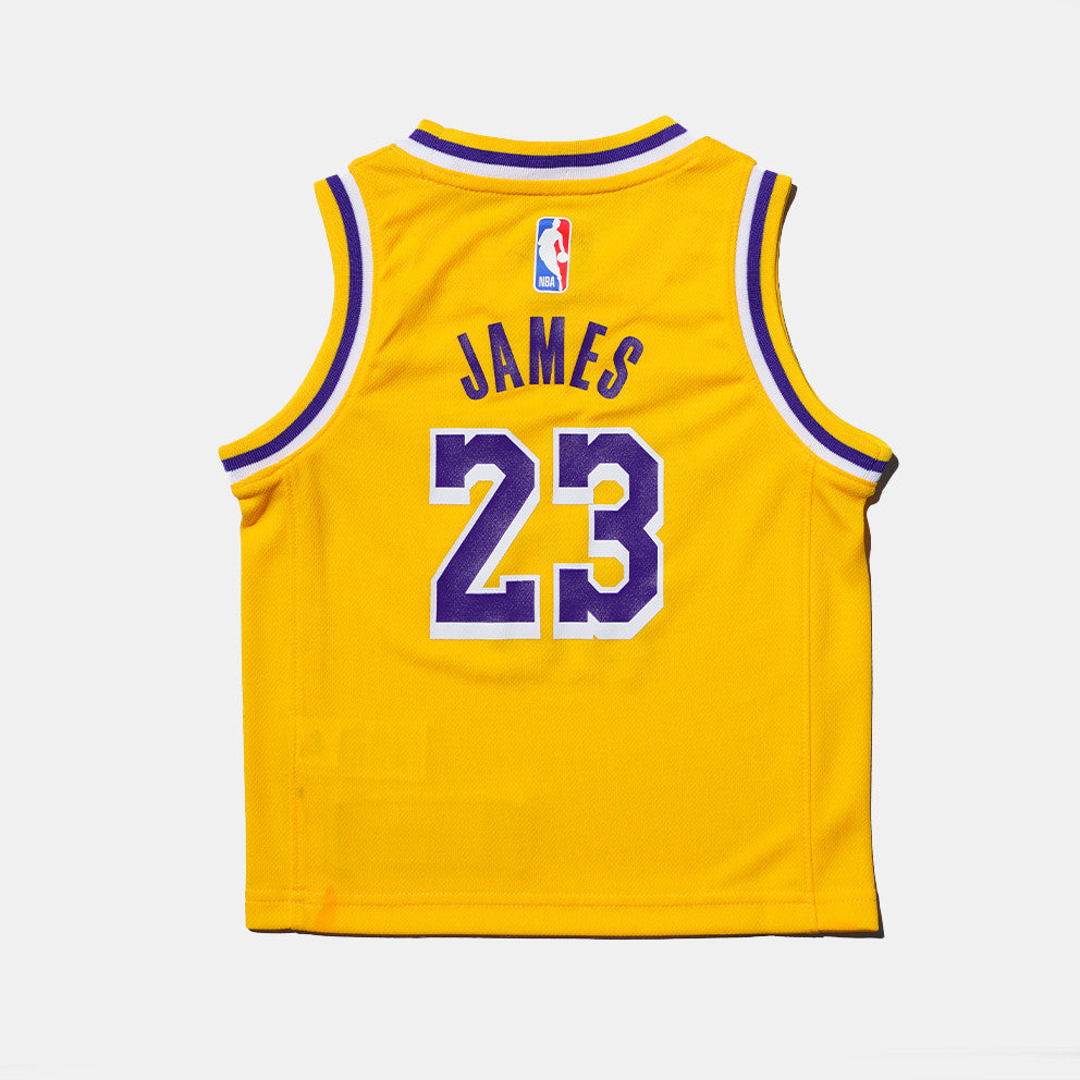 NA-J48 (Nike toddler icon replica jersey lakers lebron james amarillo) 102594348