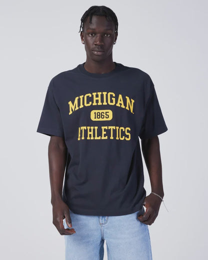 NCAA-G (Ncaa athletics tee michigan washed black) 112293043