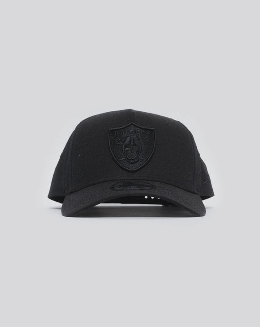 NEC-E55 (New era 940 A frame black on black ripstop las vegas raiders snapback osfm) 112392670