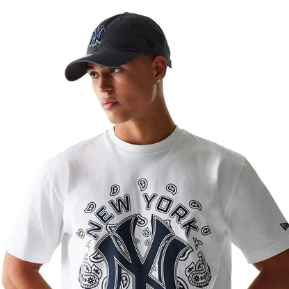 NEA-D12 (New era mlb oversize new york yankees paisley tee white) 92594000