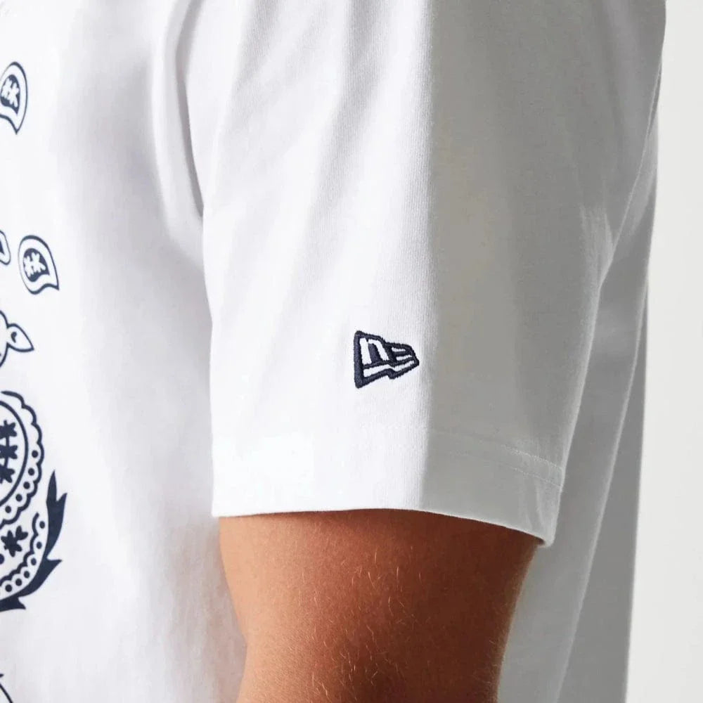 NEA-D12 (New era mlb oversize new york yankees paisley tee white) 92594000