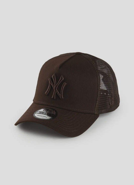 NEC-R70 (New era 940 A frame burnt wood new york yankees trucker snapback brown osfm) 122592450