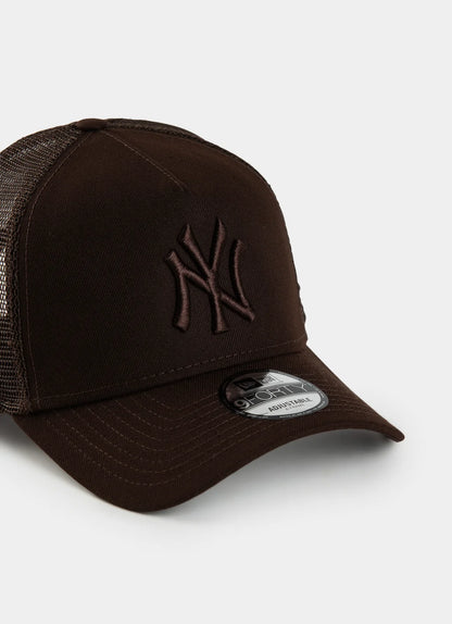 NEC-R70 (New era 940 A frame burnt wood new york yankees trucker snapback brown osfm) 122592450