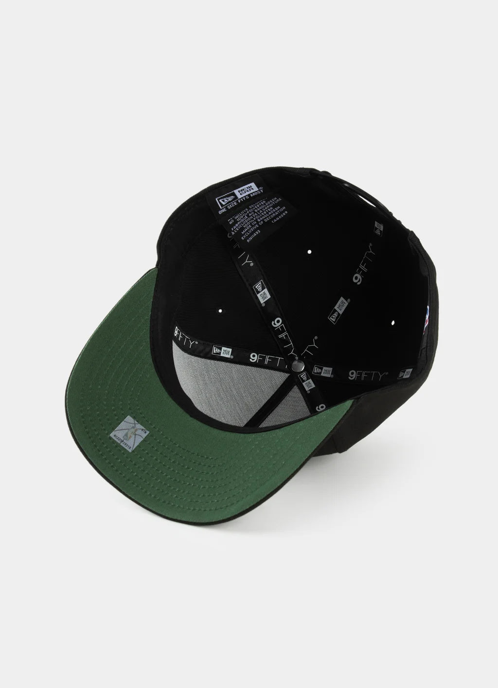 NEC-Y69 (New era 950 A frame classic black/white los angeles lakers snapback black/cilantro green UV osfm) 112593290