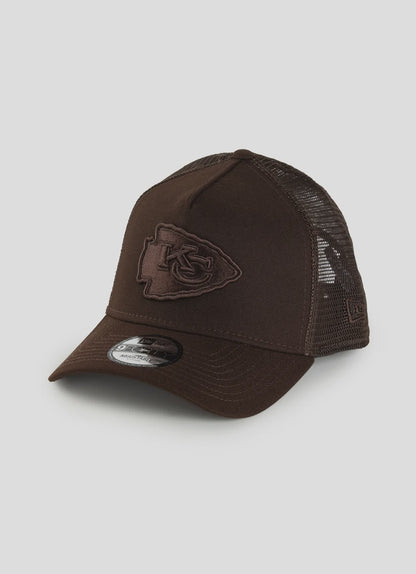 NEC-Q70 (New era 940 A frame burnt wood kansas city chiefs trucker snapback brown osfm) 122592450