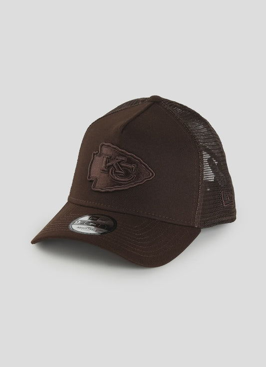 NEC-Q70 (New era 940 A frame burnt wood kansas city chiefs trucker snapback brown osfm) 122592450