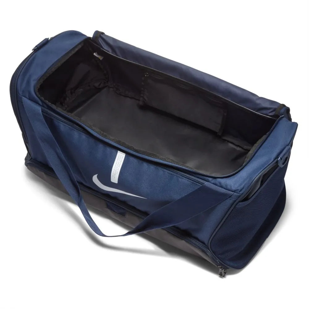 NE-T25 (Nike academy duffel bag medium midnight navy/white) 92493500