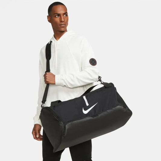 NE-S25 (Nike academy duffel bag medium black/white) 92493500