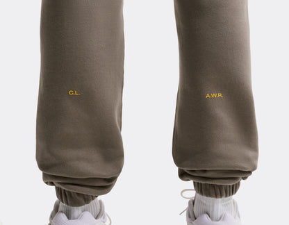 NA-R50 (Nike nocta fleece tracksuit bottoms olive grey/yellow ochre) 92696956
