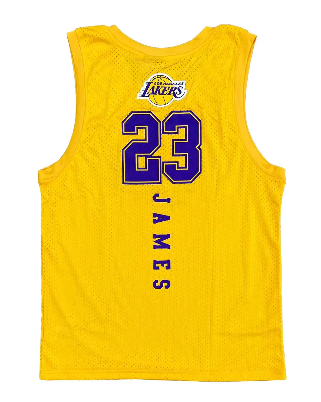 NBAA-W3 (Nba essentials name & number tank lebron james lakers yellow) 112394782