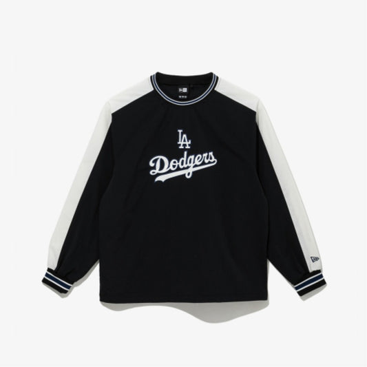 NEA-P11 (New era mlb retro pullover los angeles dodgers crew black/bright royal) 52598500