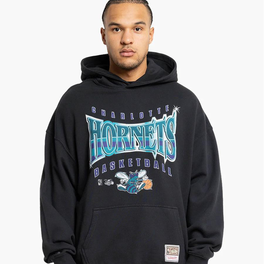 MNA-L29 (Mitchell and ness glow up hoodie hornets faded black) 72396521