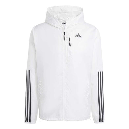 AA-T23 (Adidas own the run 3-stripes jacket white/black) 52498178