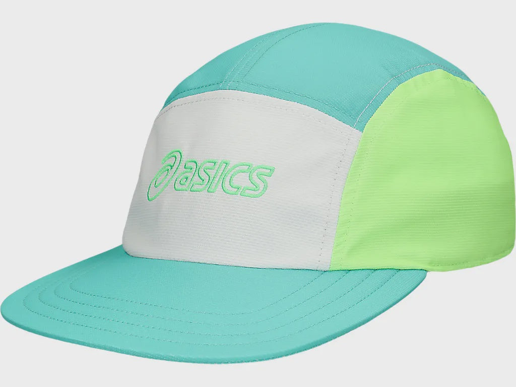 ASA-O1 (Asics performance running 5 panel cap aurora green/cream) 32692475