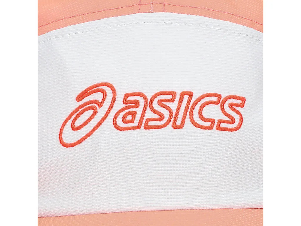 ASA-N1 (Asics performance running 5 panel cap sun coral/brillant white) 32692475