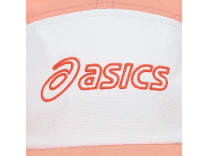 ASA-N1 (Asics performance running 5 panel cap sun coral/brillant white) 32692475