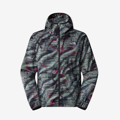 NFA-G5 (The north face easy wind full zip jacket black/beta flash print) 624910870