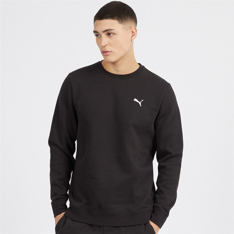 PA-D12 (Puma essentials fleece small logo crew black) 52593500