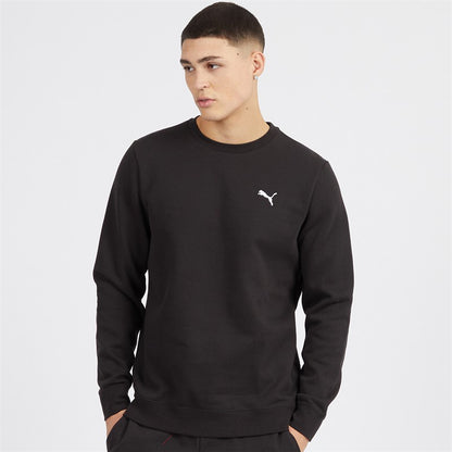PA-D12 (Puma essentials fleece small logo crew black) 52593500