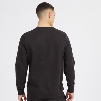 PA-D12 (Puma essentials fleece small logo crew black) 52593500