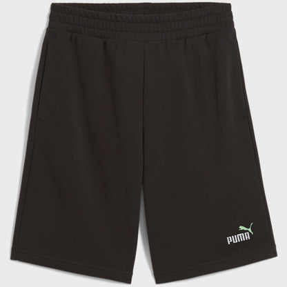 PA-J11 (Puma essentials 2 color no.1 logo 10" french terry shorts black) 12593000