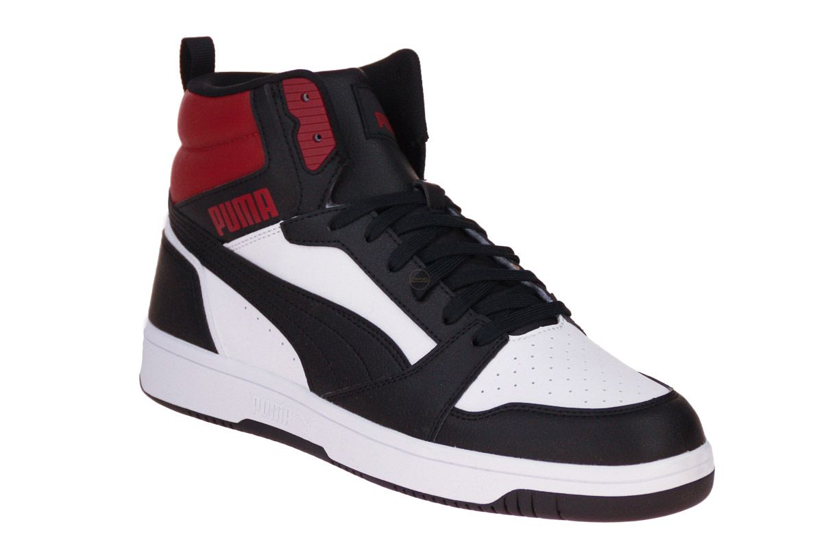 P-O47 (Puma rebound V6 white/black intense red) 9249700