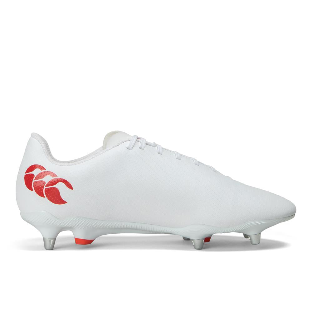 CCC-E (Canterbury speed raze soft ground boots white/black) 72695652