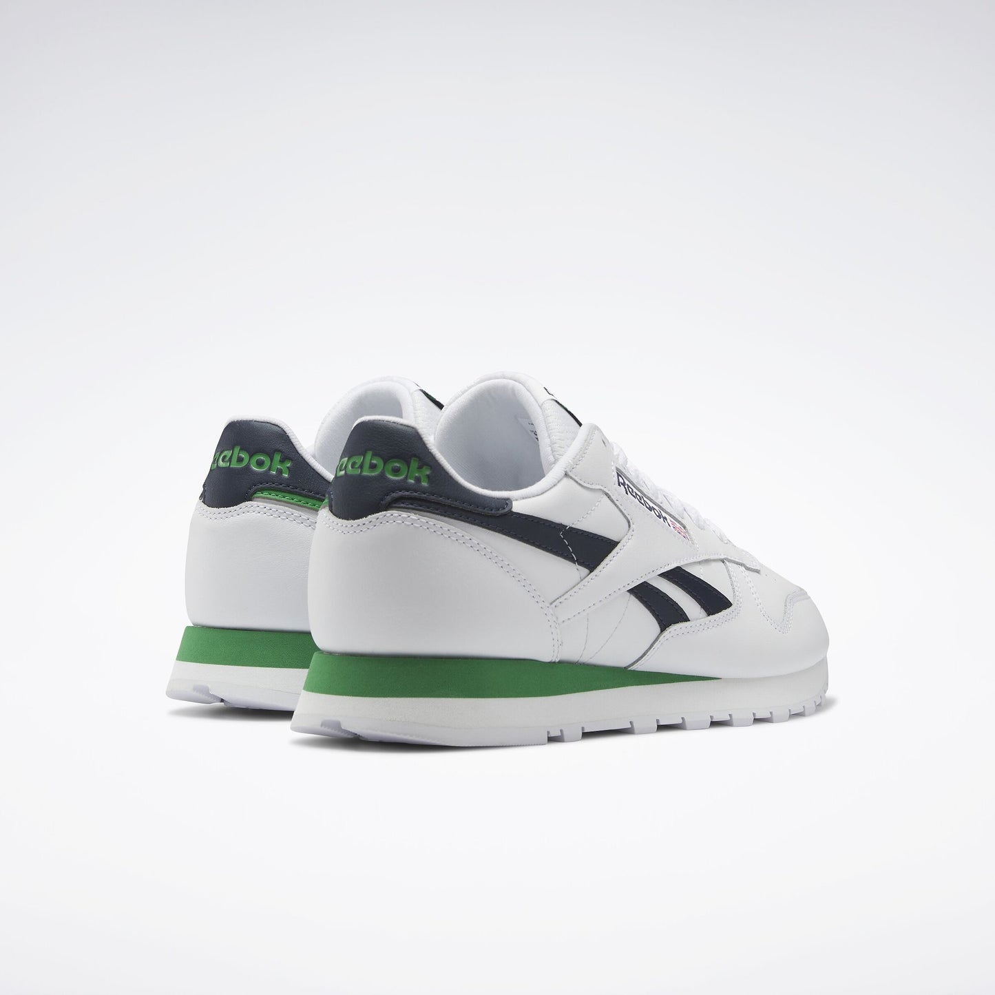 R-S14 (Reebok classic leather white/vector navy/glen green) 32298185 REEBOK