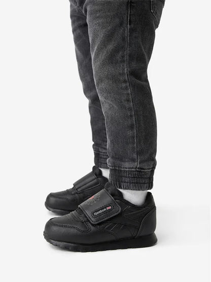 R-D18 (Reebok toddlers classic leather black/grey) 82693826