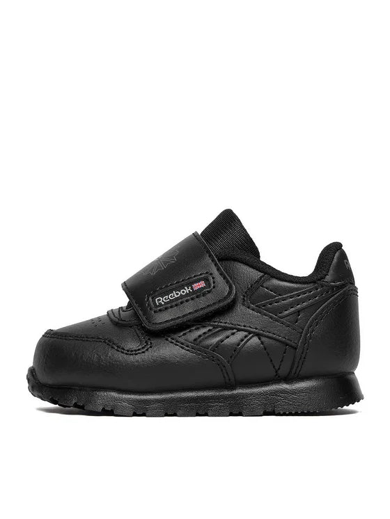 R-D18 (Reebok toddlers classic leather black/grey) 82693826