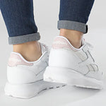 R-N15 (Reebok classic leather sp women shoes white/pink)