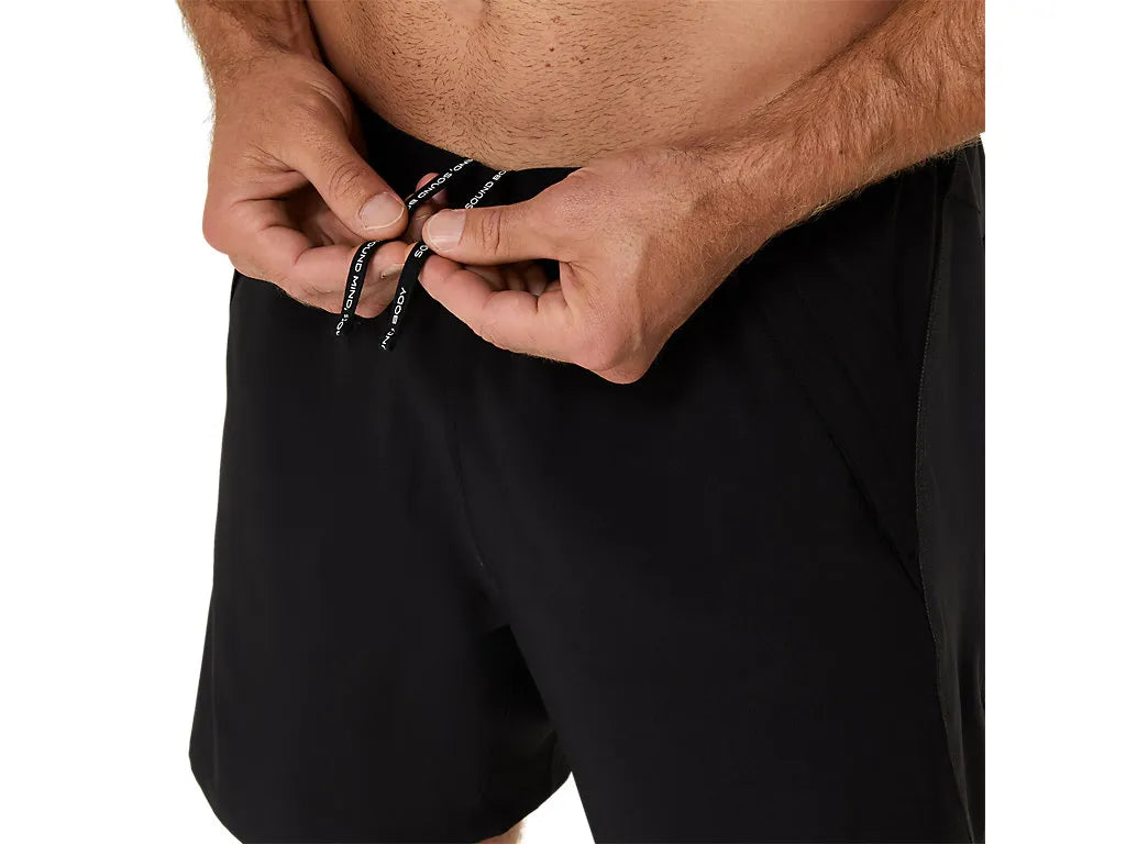 ASA-Y1 (Asics road 7"  mens performance shorts black/graphite grey) 72694500