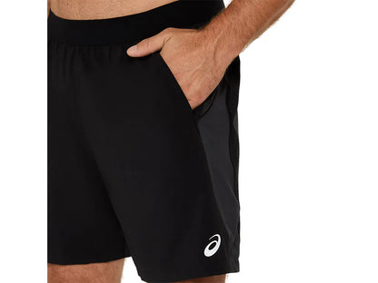 ASA-Y1 (Asics road 7"  mens performance shorts black/graphite grey) 72694500