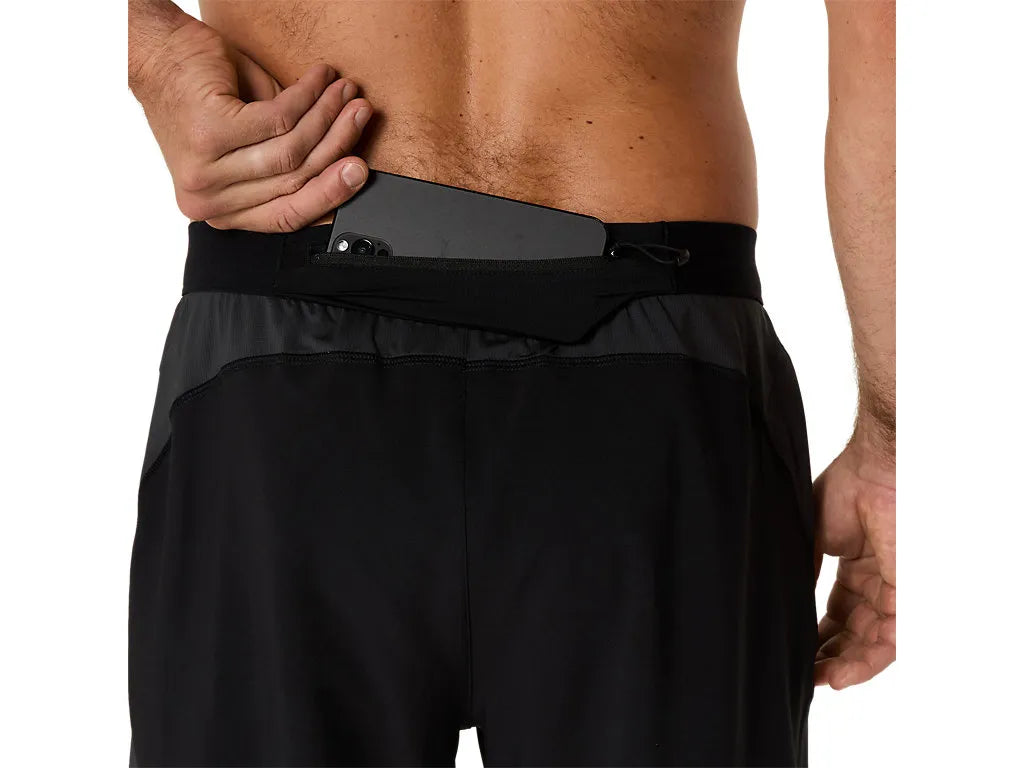 ASA-Y1 (Asics road 7"  mens performance shorts black/graphite grey) 72694500