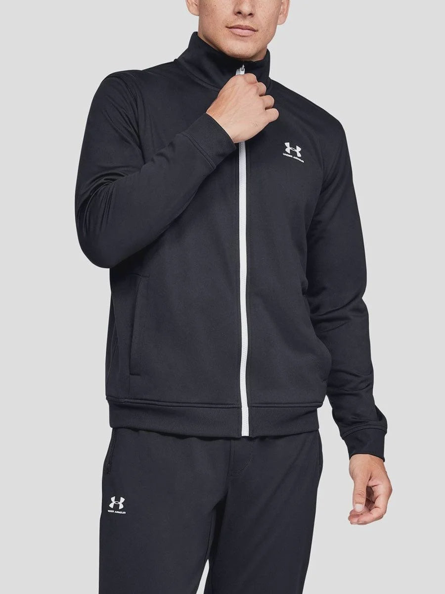 UAA-F13 (Under armour sportstyle tricot jacket black/onyx white) 82494347