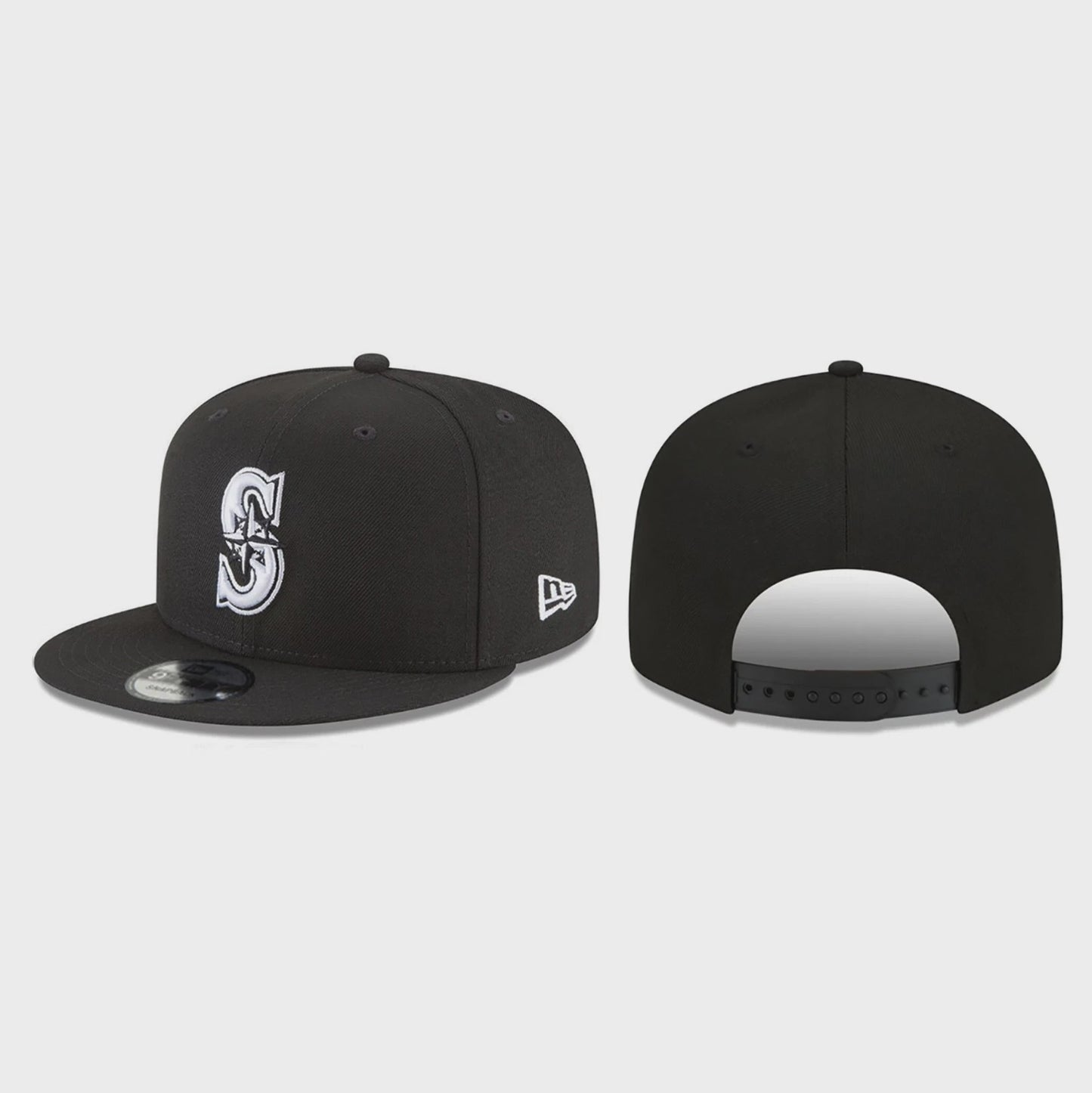 NEC-I74 (New era 950 evergreen seattle mariners snapback black/white osfm) 82692850