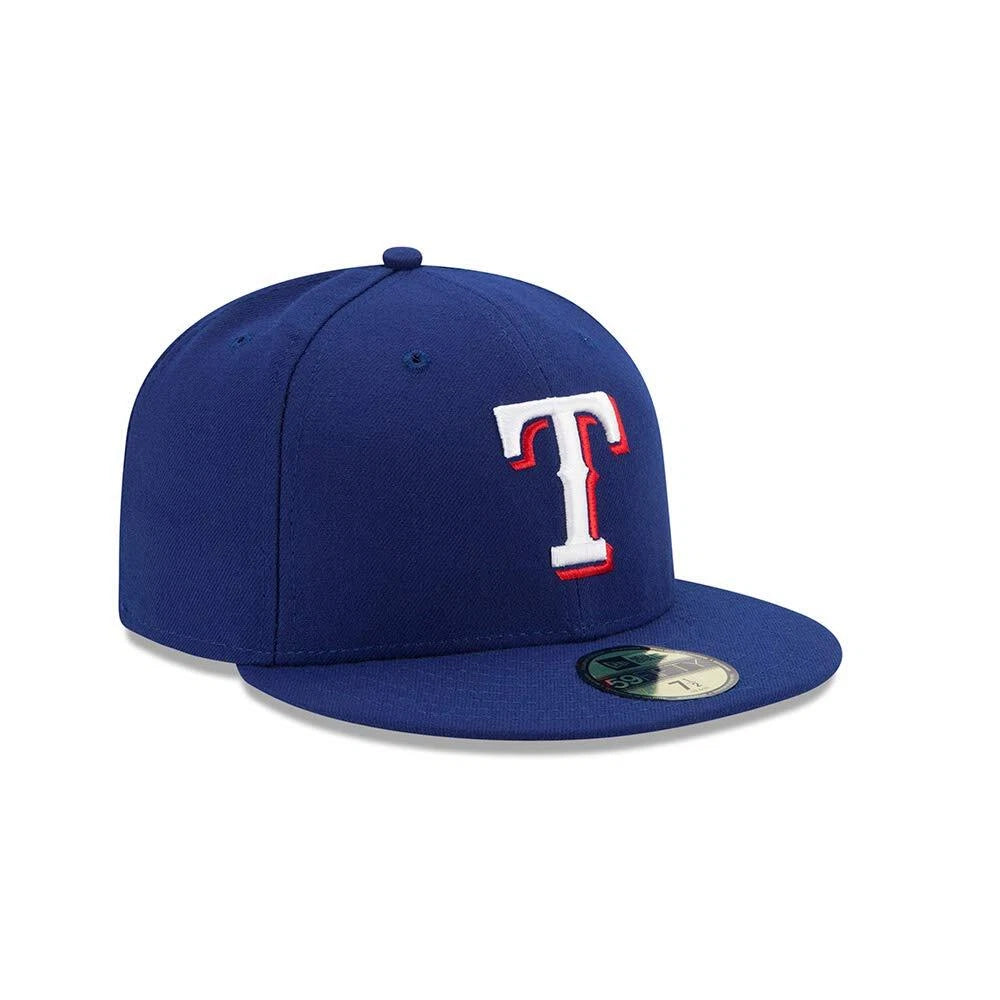 NEC-F66 (New era 5950 texas rangers authentic on-field game royal fitted hat) 72593000