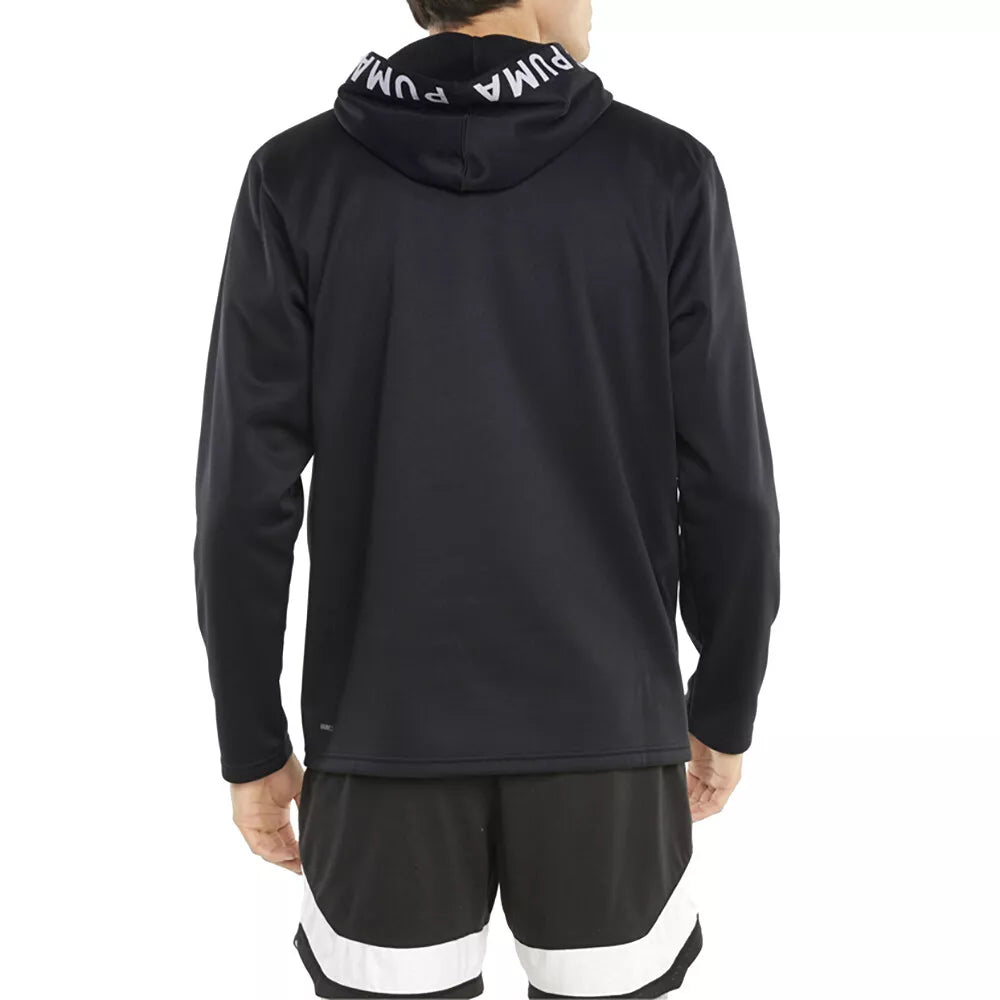 PA-S10 (Puma train power fleece hoodie black/white) 42495000