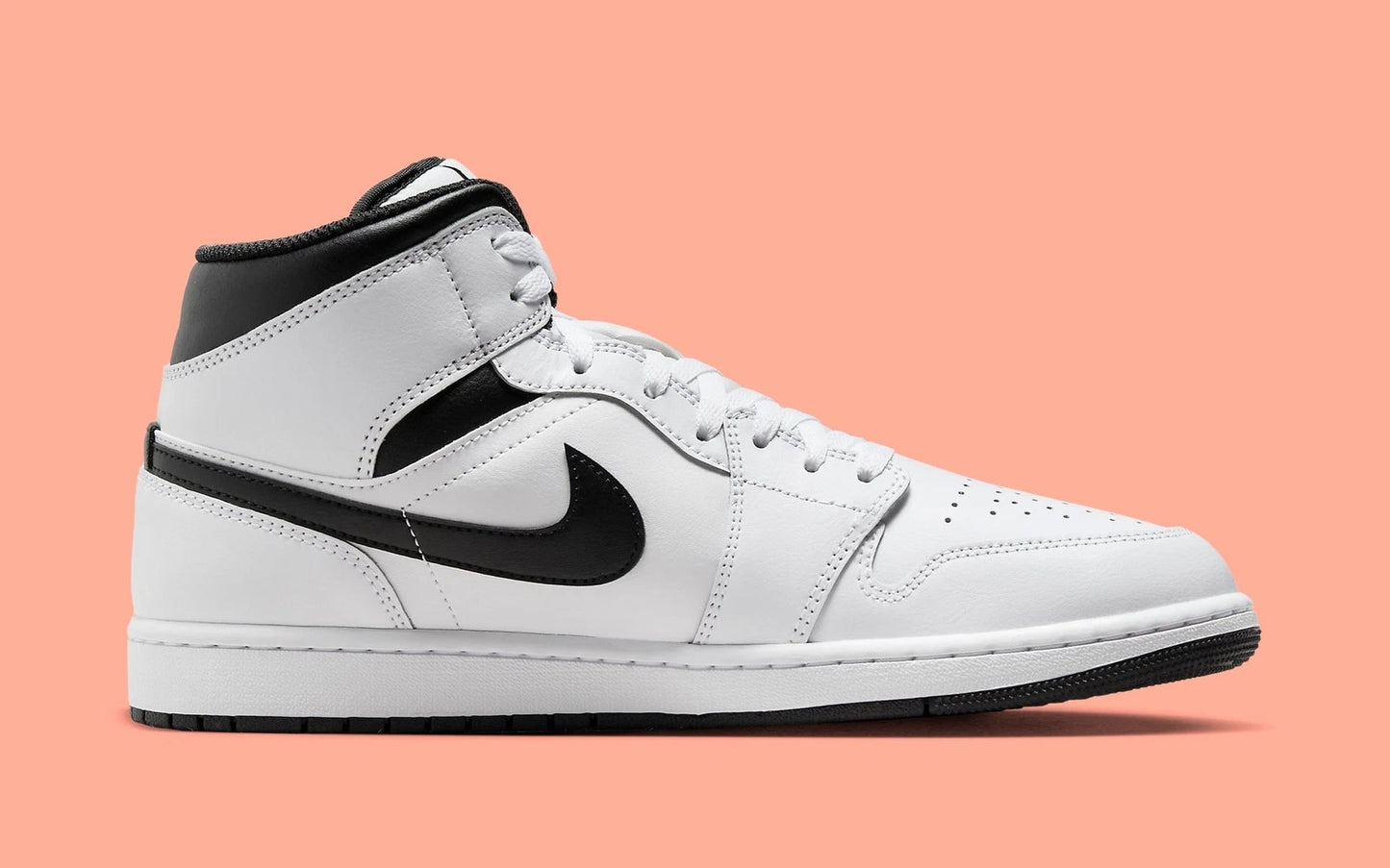 N-A140 (Nike air jordan 1 mid reverse panda white/black) 62693478