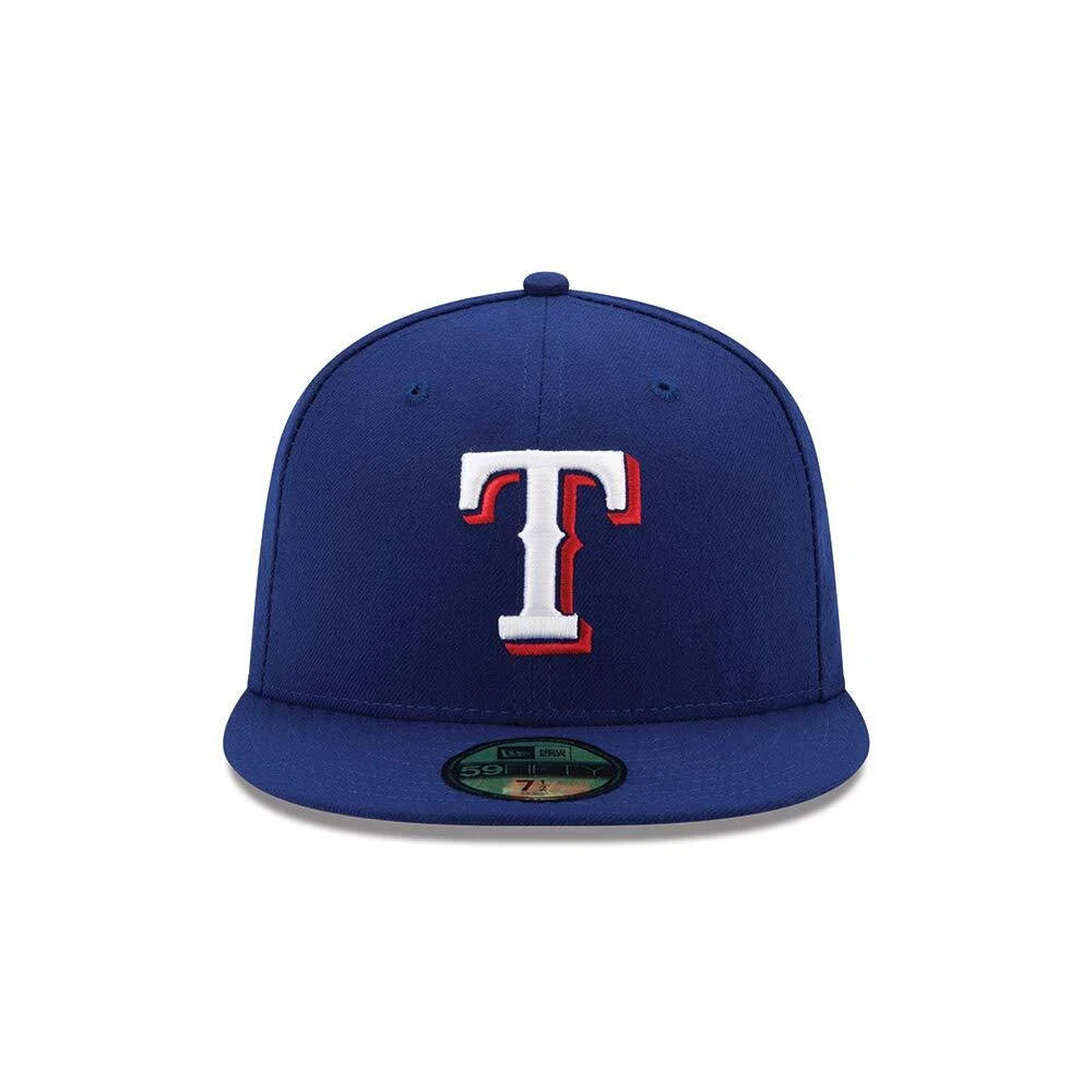 NEC-F66 (New era 5950 texas rangers authentic on-field game royal fitted hat) 72593000