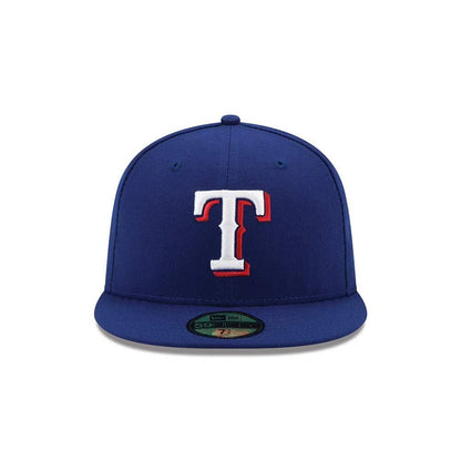 NEC-F66 (New era 5950 texas rangers authentic on-field game royal fitted hat) 72593000